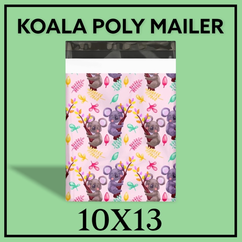 50 10X13 Koala Bears Poly Mailers Shipping Envelope Bags PRICE IS FIRM CLEARANCE - Picture 4 of 8
